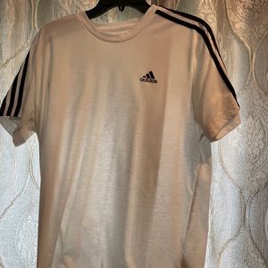 White Adidas T Shirt Large